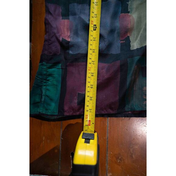 Burma Bibas Retro 90's vintage Fresh Prince 100% Silk Geometric Shirt HipHop XL - Picture 13 of 13